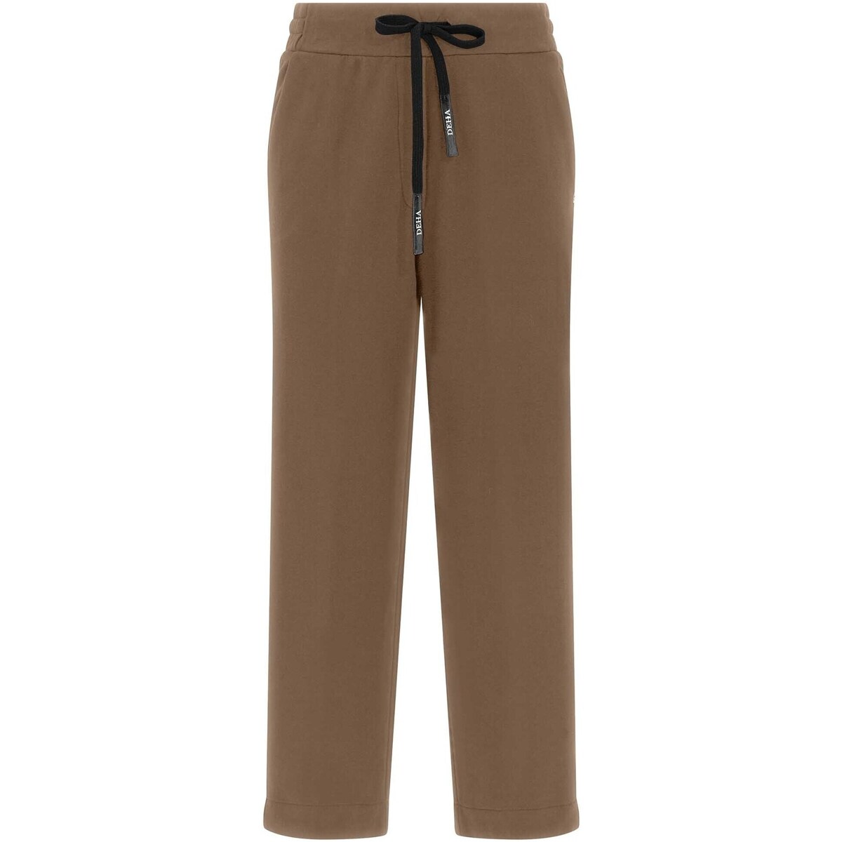 Textiel Dames Broeken / Pantalons Deha Pantalone Comfort Dritto Brown