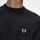 Textiel Heren Sweaters / Sweatshirts Fred Perry Maglione Fred Perry Classic Crew Neck Nero Zwart