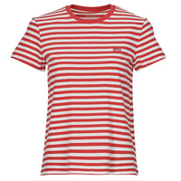 Textiel Dames T-shirts korte mouwen Levi's PERFECT TEE Rood