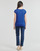 Textiel Dames T-shirts korte mouwen Pieces PCBILLO TEE LUREX STRIPES Blauw