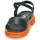 Schoenen Dames Sandalen / Open schoenen Art BIRMINGHAM Zwart / Orange