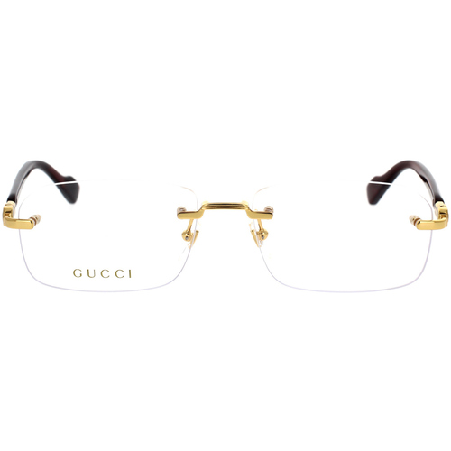 Horloges & Sieraden Zonnebrillen Gucci Occhiali da Vista  GG1221O 002 Goud