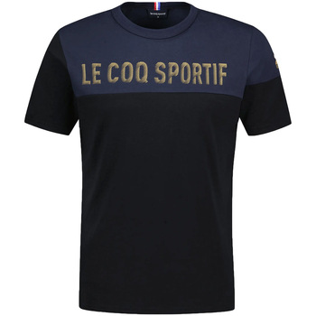 Textiel Heren T-shirts korte mouwen Le Coq Sportif Noel Sp Tee Ss N 1 Zwart