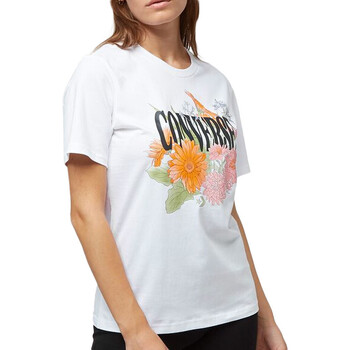 Textiel Dames T-shirts korte mouwen Converse  Wit