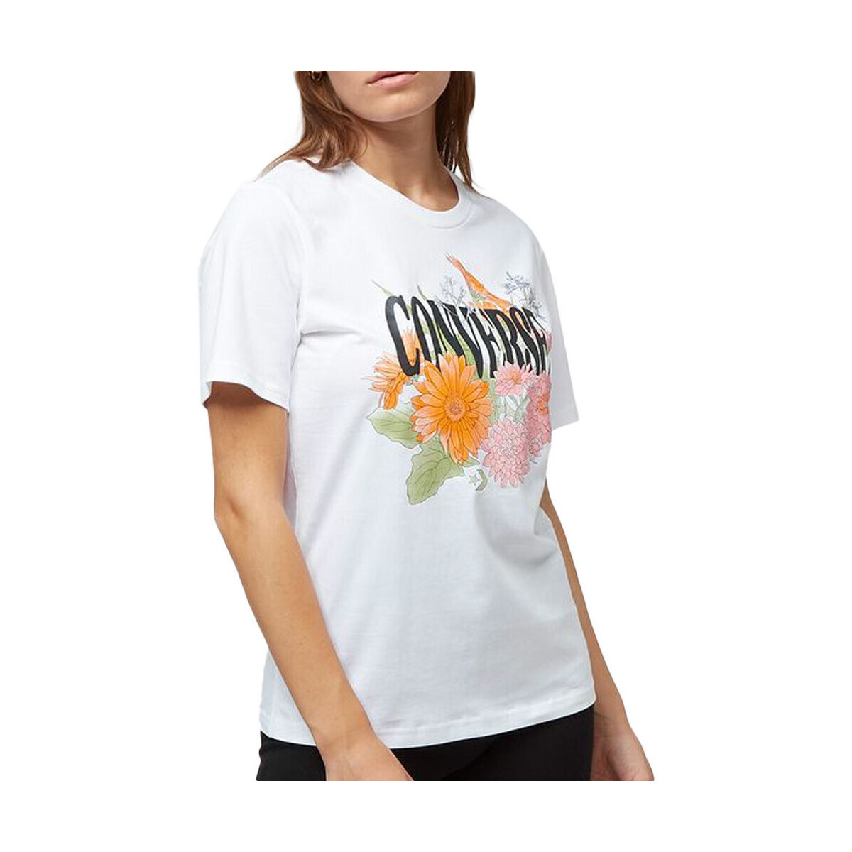 Textiel Dames T-shirts & Polo’s Converse  Wit