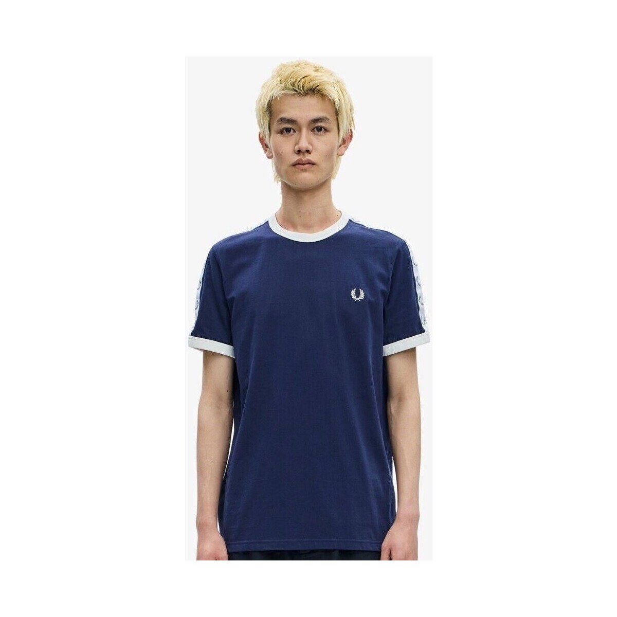 Textiel Heren T-shirts korte mouwen Fred Perry M4620 Blauw