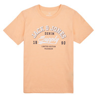 Textiel Jongens T-shirts korte mouwen Jack & Jones JJELOGO TEE SS NECK 2 COL 23/24 NOOS JNR Orange