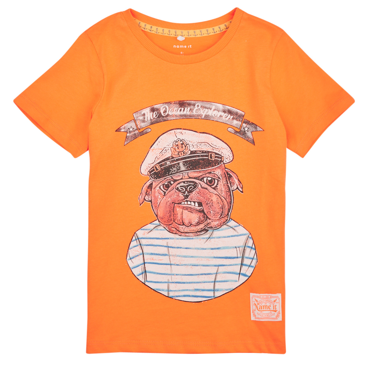 Textiel Jongens T-shirts korte mouwen Name it NKMTOLE SS TOP PS Orange