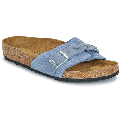 Schoenen Dames Leren slippers Birkenstock Oita LEVE Blauw