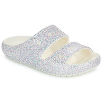 Schoenen Meisjes Sandalen / Open schoenen Crocs Classic Glitter Sandal v2 K Wit / Glitter