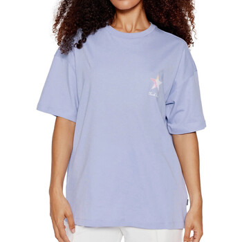 Textiel Dames T-shirts korte mouwen Converse  Violet