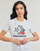 Textiel Dames T-shirts korte mouwen Converse CHERRY STAR CHEVRON INFILL TEE WHITE Wit