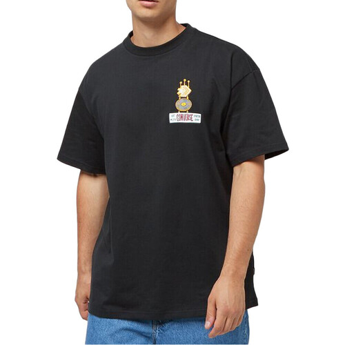 Textiel Heren T-shirts korte mouwen Converse  Zwart