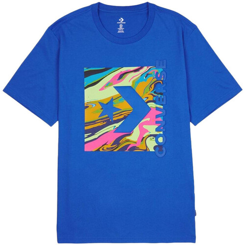 Textiel Heren T-shirts korte mouwen Converse  Blauw