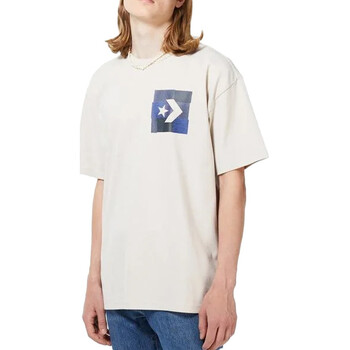 Textiel Heren T-shirts korte mouwen Converse  Wit