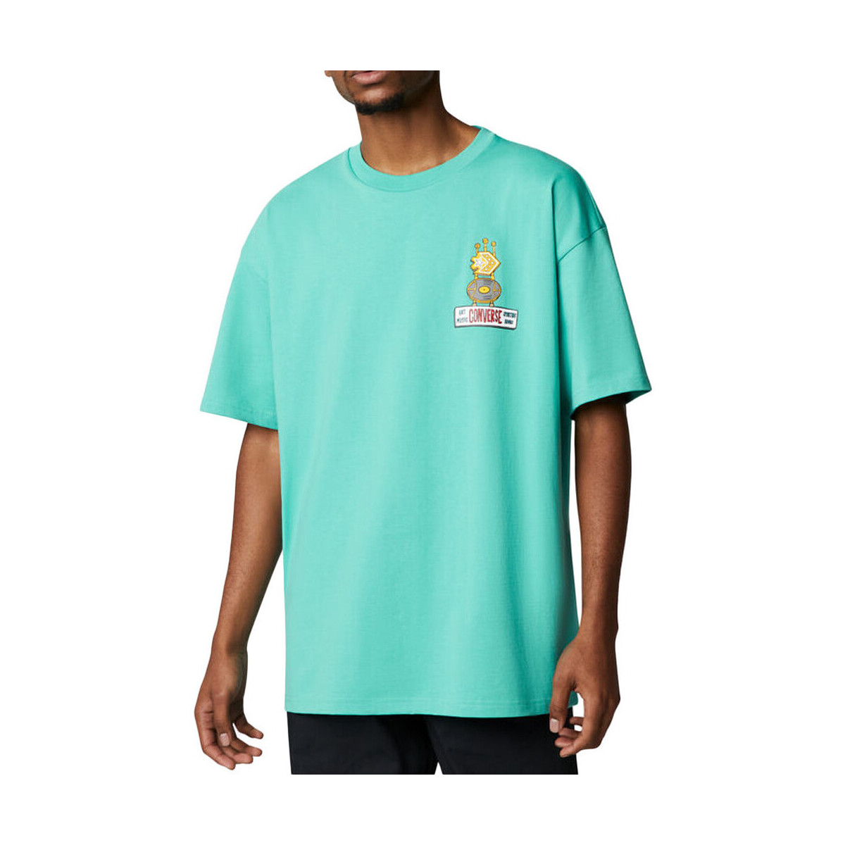 Textiel Heren T-shirts & Polo’s Converse  Blauw