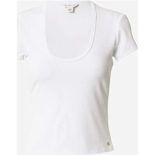 Textiel Dames T-shirts & Polo’s Guess W3YP29 KB9E2 Wit