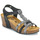 Schoenen Dames Sandalen / Open schoenen Plakton BROOKS Zwart / Zilver