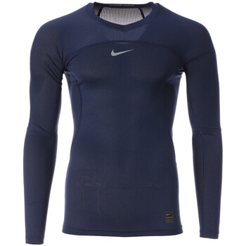 Textiel Heren T-shirts met lange mouwen Nike  Blauw