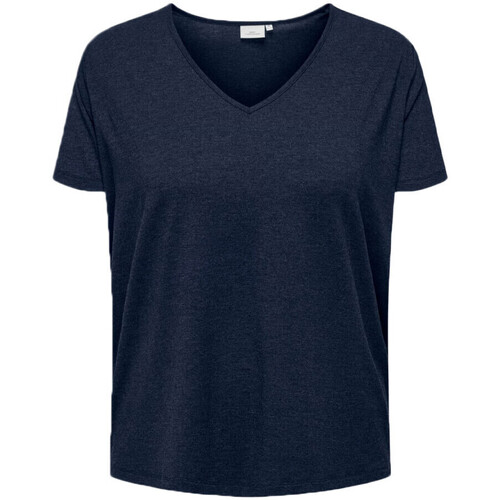 Textiel Dames T-shirts & Polo’s Only Carmakoma  Blauw