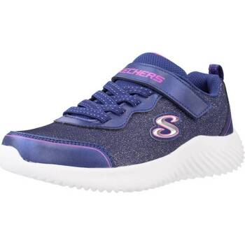 Schoenen Meisjes Lage sneakers Skechers BOUNDER GIRLY GROOVE Blauw