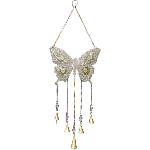Horloges & Sieraden Hangers Signes Grimalt Butterfly Mobiel Ornament Zilver