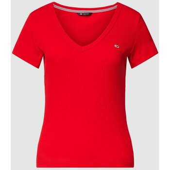 Textiel Dames T-shirts & Polo’s Tommy Jeans DW0DW17385 Rood