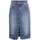 Textiel Dames Rokken Object Noos Harlow Midi Skirt - Medium Blue Denim Blauw