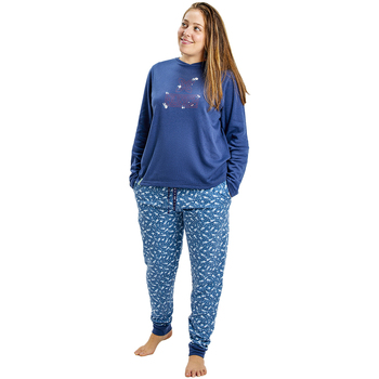 Textiel Dames Pyjama's / nachthemden Munich MUDP0200 Blauw