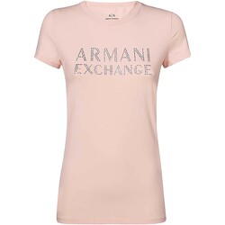 Textiel Dames T-shirts & Polo’s EAX T-Shirt Roze
