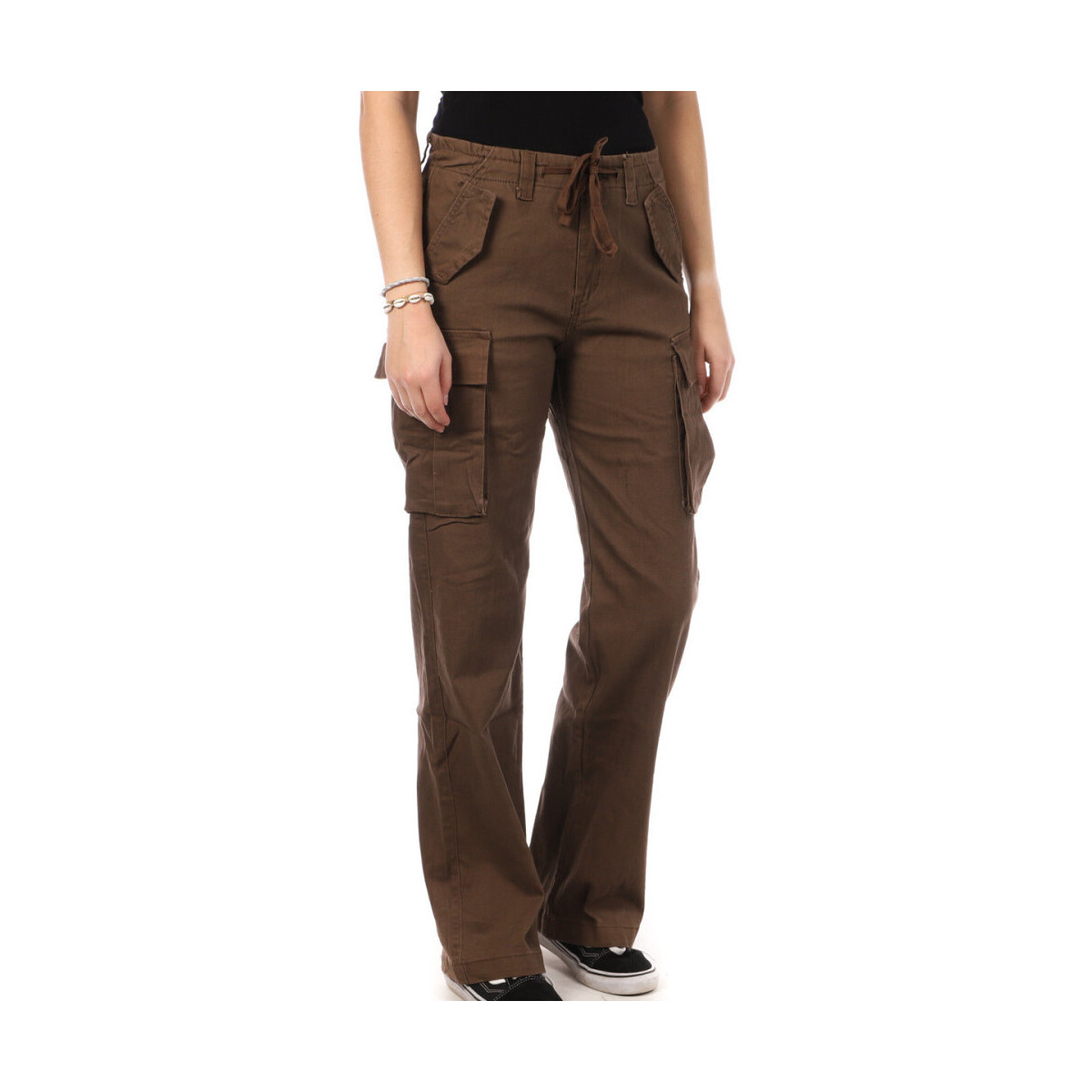 Textiel Dames Broeken / Pantalons Monday Premium  Brown