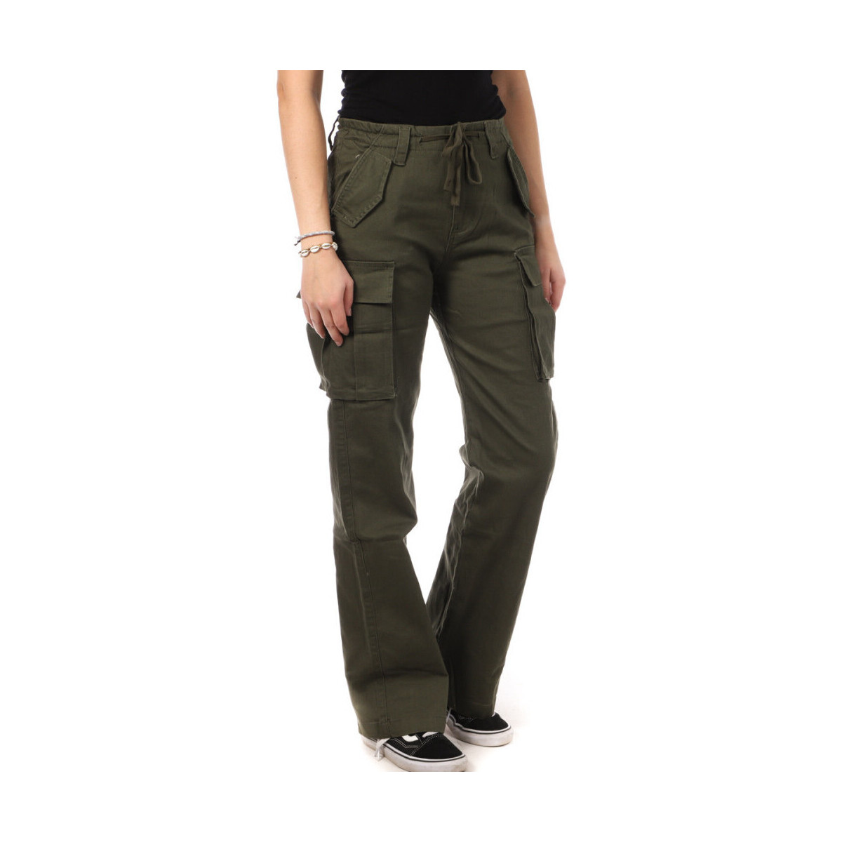 Textiel Dames Broeken / Pantalons Monday Premium  Groen