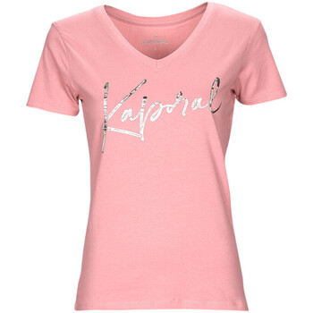 Textiel Dames T-shirts korte mouwen Kaporal  Roze