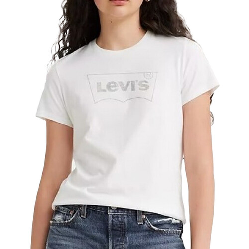 Textiel Dames T-shirts & Polo’s Levi's  Wit