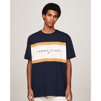 Textiel Heren T-shirts korte mouwen Tommy Hilfiger DM0DM18427C1G Blauw