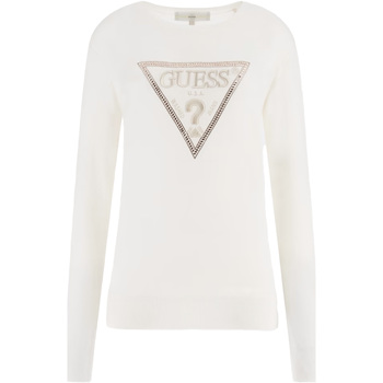 Guess Ls Rn Diane Triangle Logo Swtr Wit