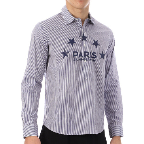Textiel Heren Overhemden lange mouwen Paris Saint-germain  Blauw