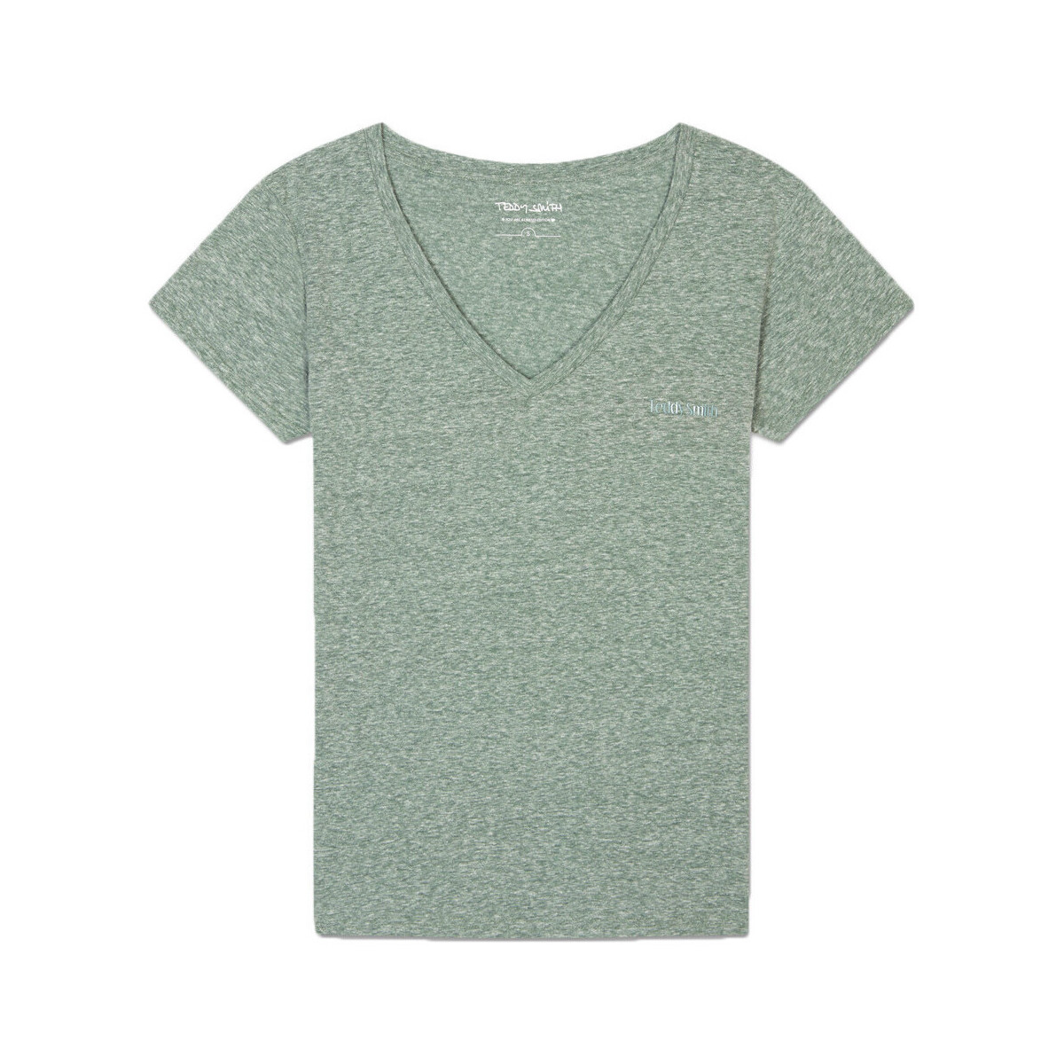 Textiel Dames T-shirts & Polo’s Teddy Smith  Groen