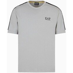 Textiel Heren T-shirts korte mouwen Emporio Armani EA7 3DPT35 PJ02Z Grijs