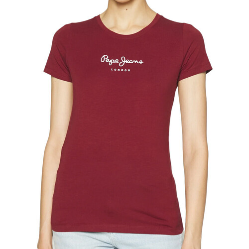 Textiel Dames T-shirts korte mouwen Pepe jeans  Rood