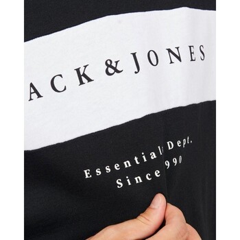 Jack & Jones 12249979 ETIMO BLOCKING SWEAT CRWE NECK Zwart