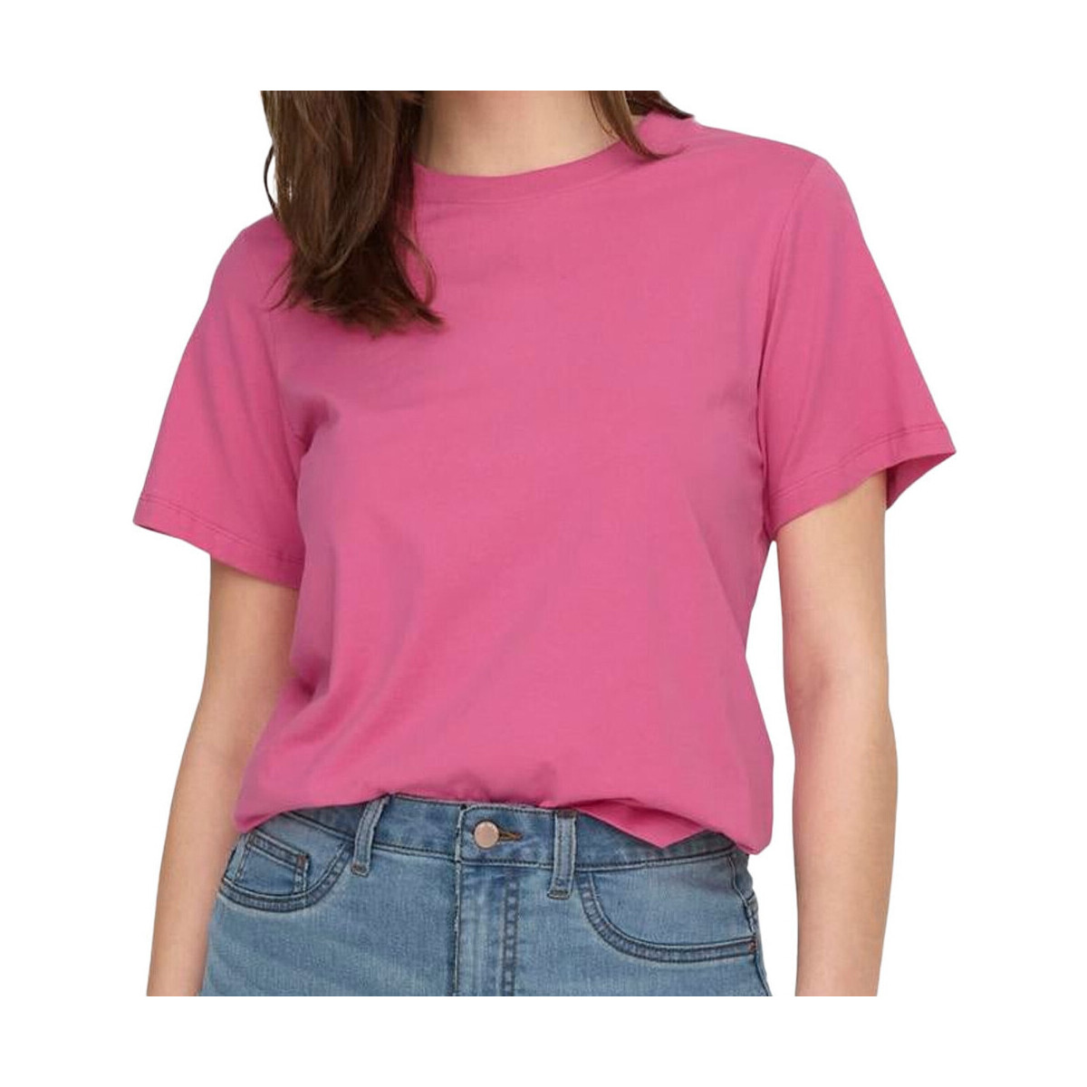 Textiel Dames T-shirts & Polo’s JDY  Roze