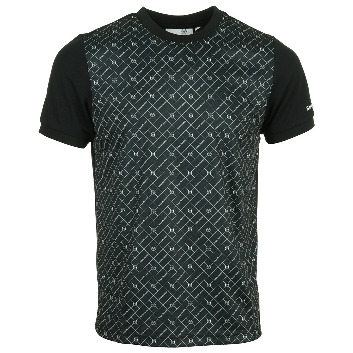 Textiel Heren T-shirts korte mouwen Sergio Tacchini Diamante Pl T Shirt Zwart