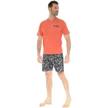Textiel Heren Pyjama's / nachthemden Christian Cane DONATIEN Orange