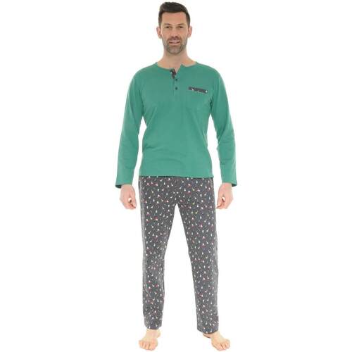 Textiel Heren Pyjama's / nachthemden Christian Cane DURALD Groen