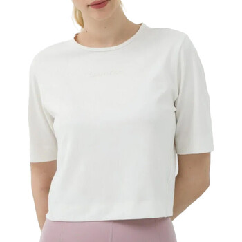 Textiel Dames T-shirts korte mouwen Calvin Klein Jeans  Wit