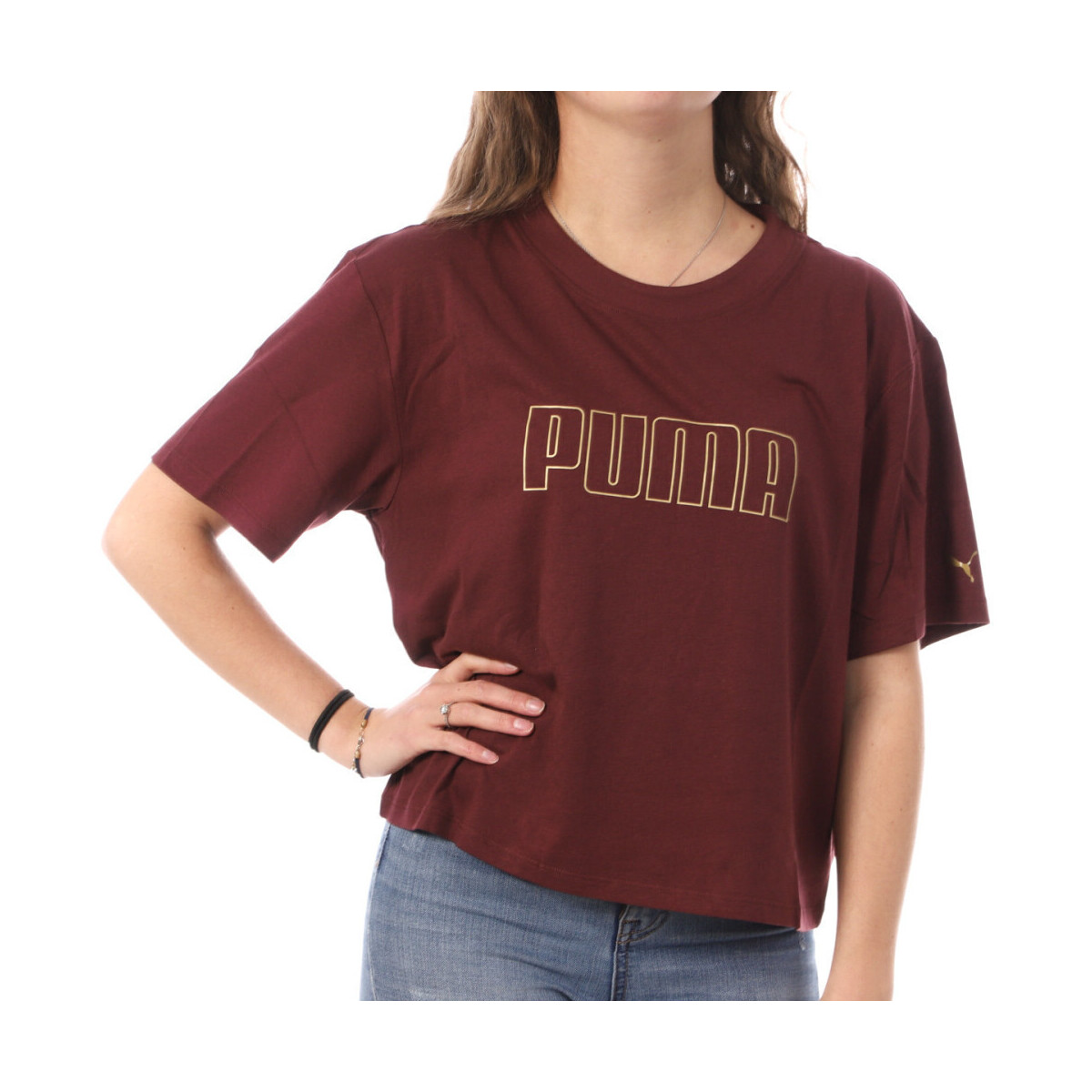 Textiel Dames T-shirts & Polo’s Puma  Rood