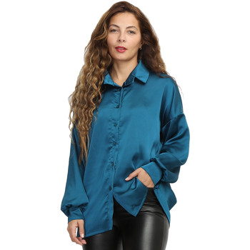 Textiel Dames Overhemden La Modeuse 69063_P161023 Blauw
