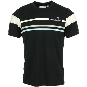 Textiel Heren T-shirts korte mouwen Sergio Tacchini Plug In Pl T Shirt Zwart