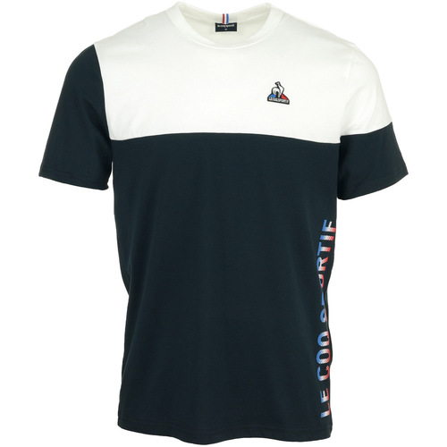 Textiel Heren T-shirts korte mouwen Le Coq Sportif Tri Tee Ss N°3 Wit